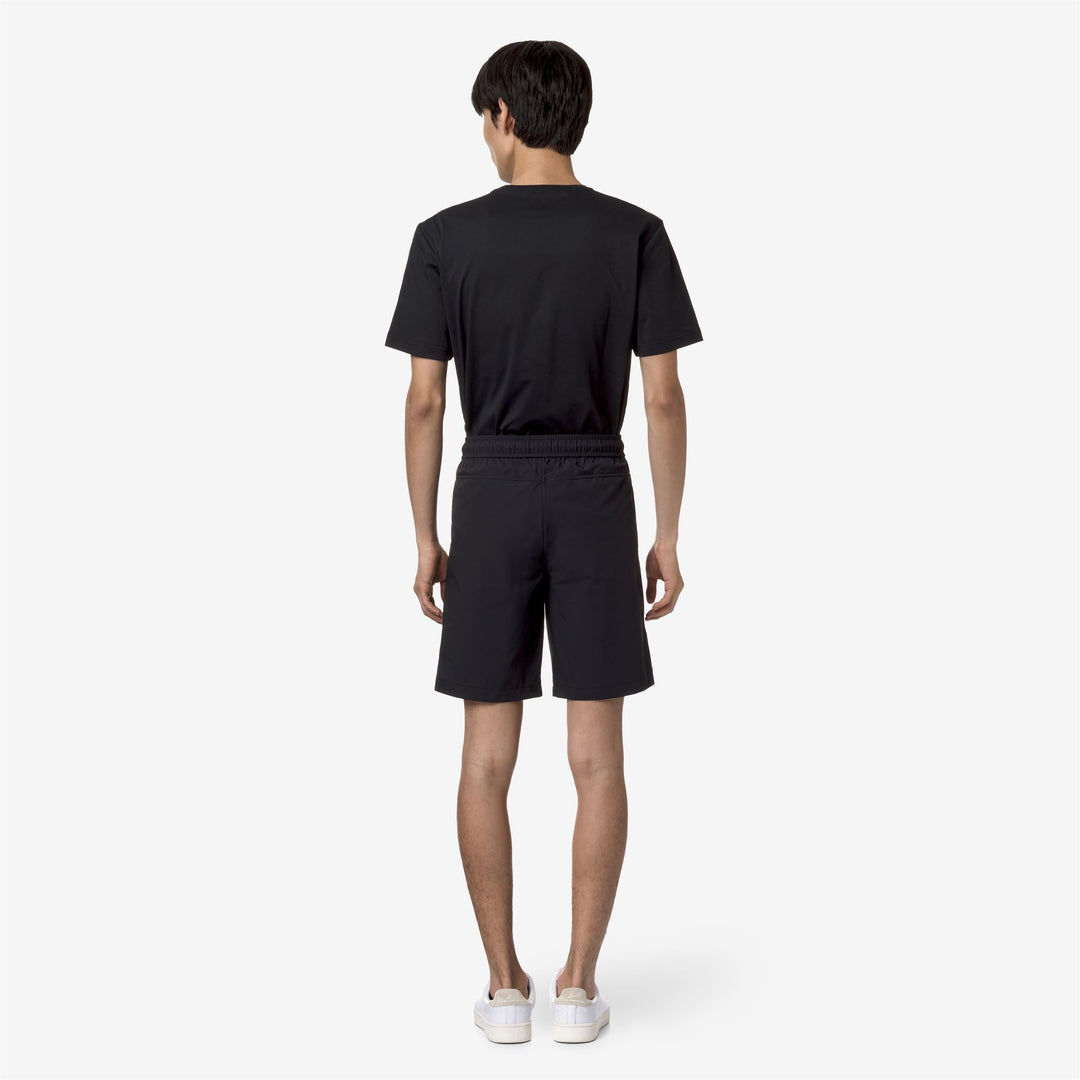 Shorts Unisex NESTY TRAVEL Sport Shorts BLACK PURE Dressed Front Double		