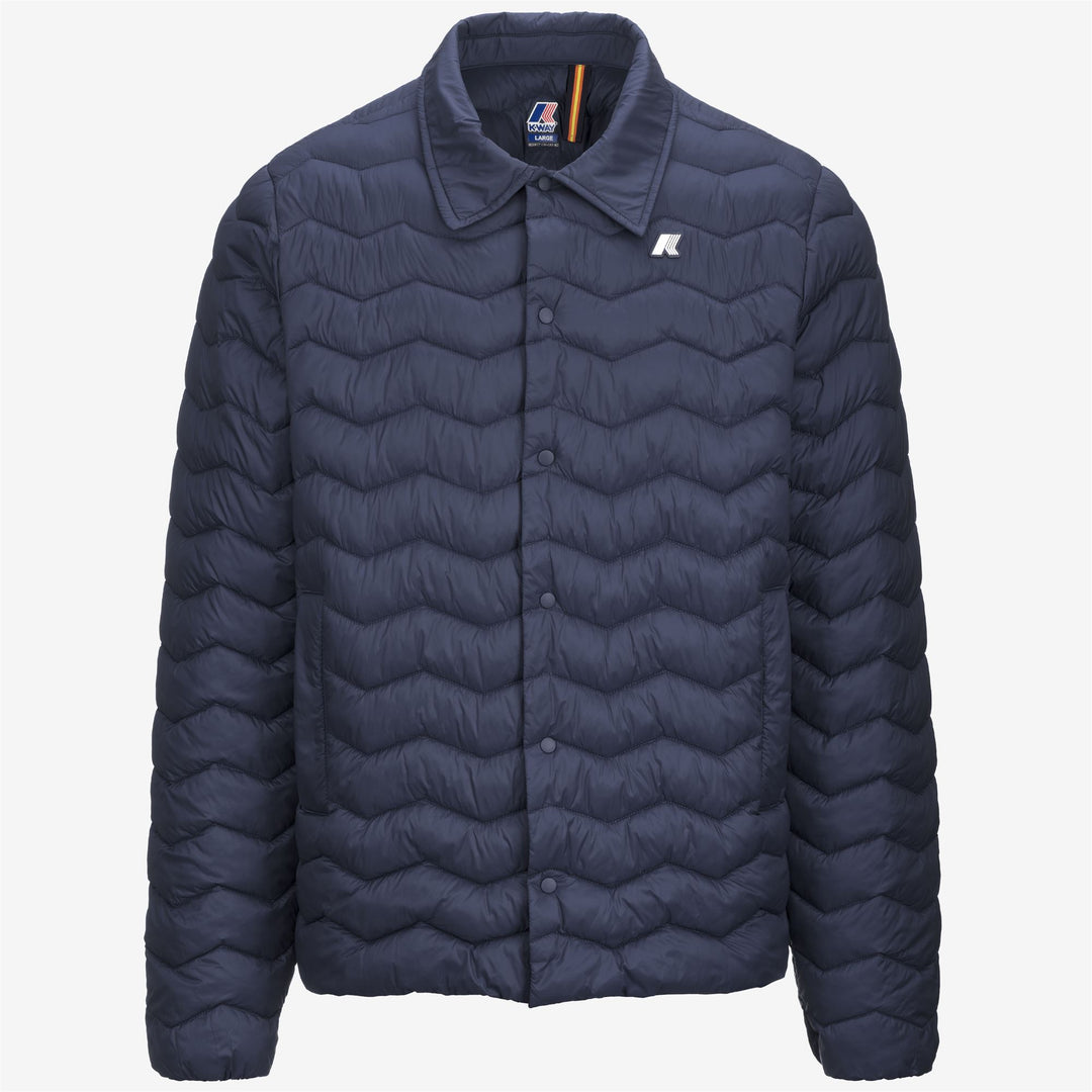 Jackets Man BRUNO QUILTED WARM Short BLUE DEPTH
