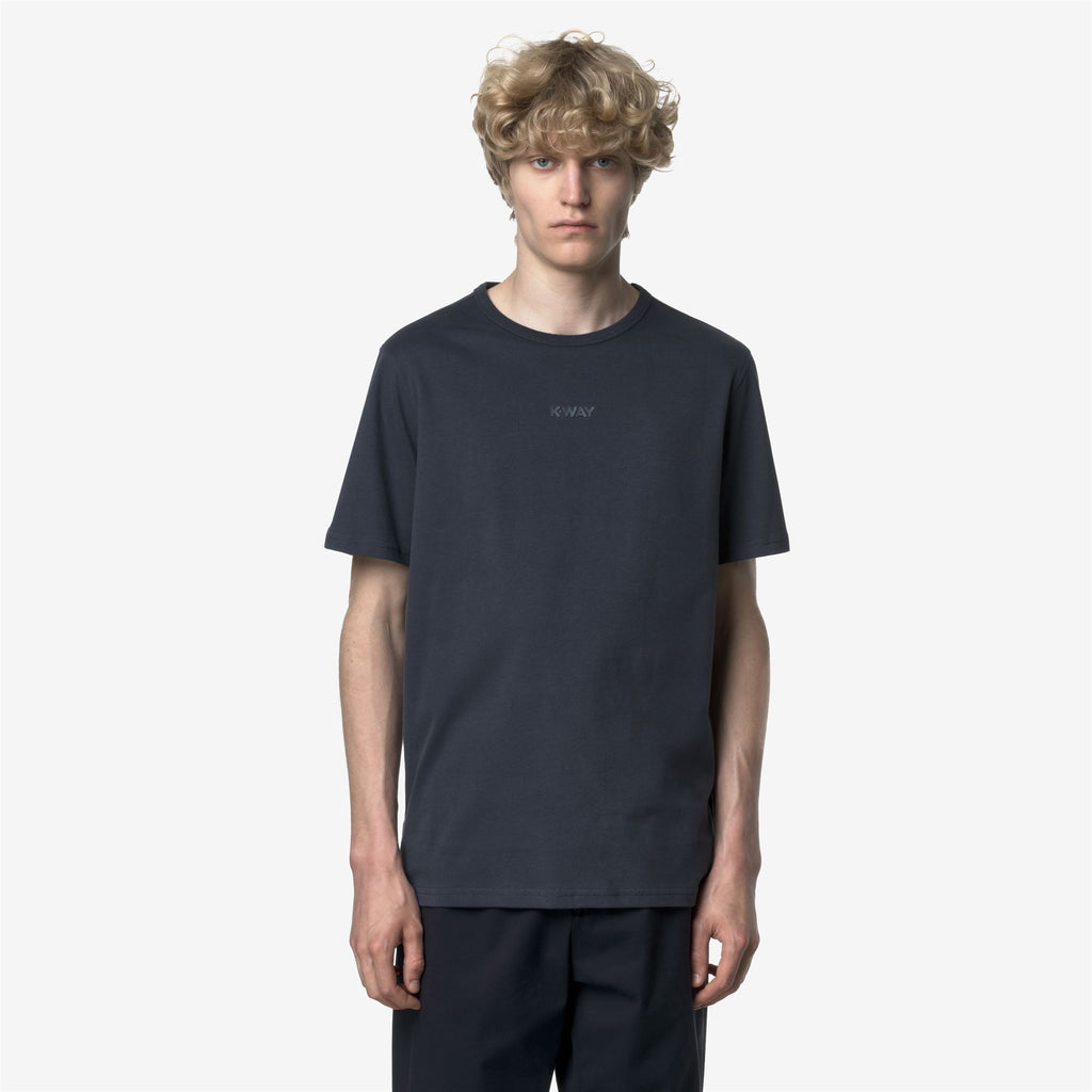 T-Shirts & Top_MAN_ODOM JS PEACH LETTERING_T-Shirt_Blue Airforce - Commercial 4