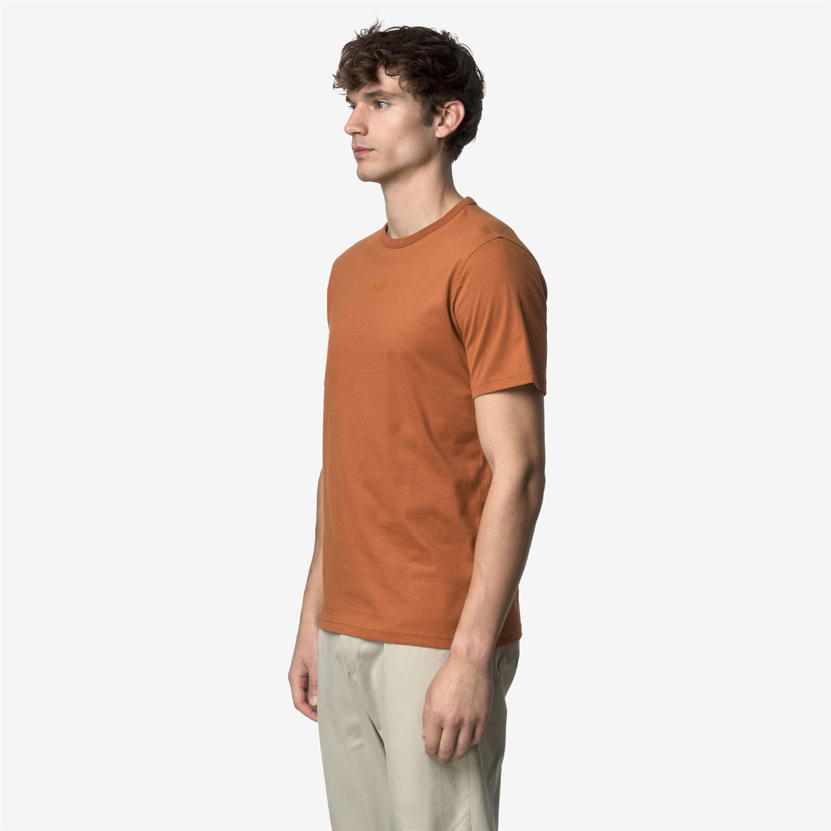 T-Shirts & Top_MAN_ODOM JS PEACH LETTERING_T-Shirt_Orange Adobe - Commercial 5