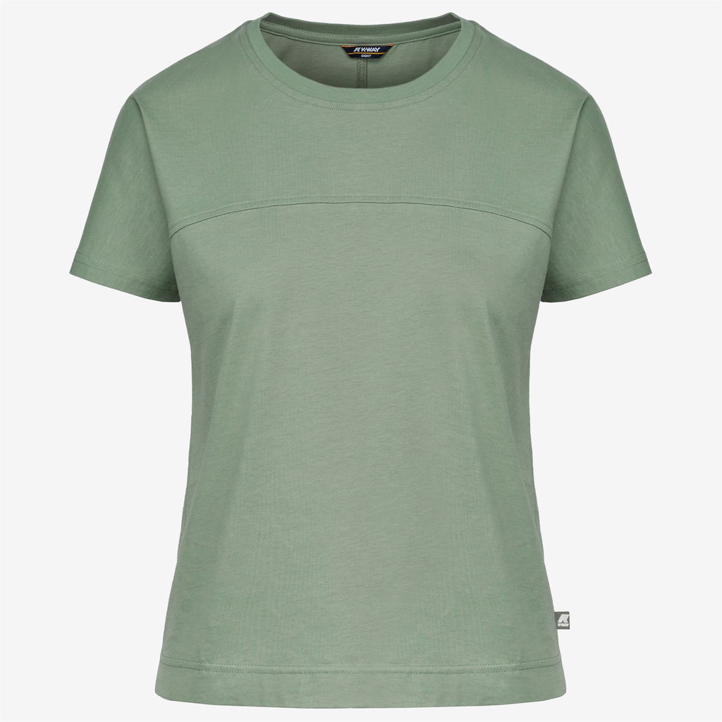 T-Shirts & Top_WOMAN_GIZELLE_T-Shirt_Green Fjord - Commercial 1