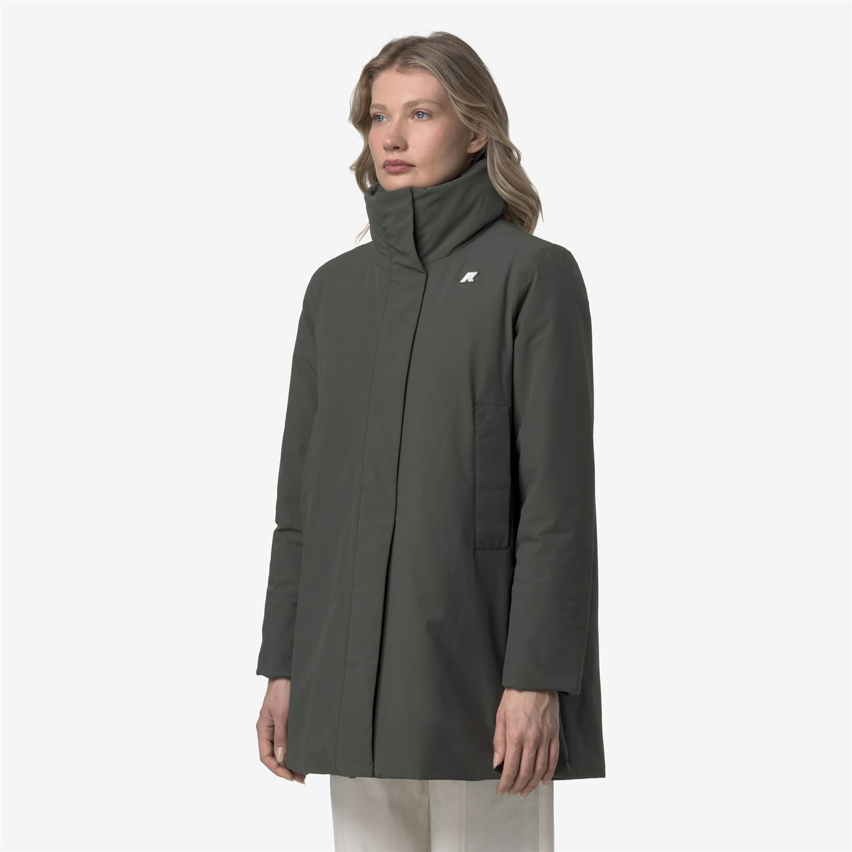 Jackets_WOMAN_MARLA ST WARM_Mid_GREEN BLACKISH - Commercial 5