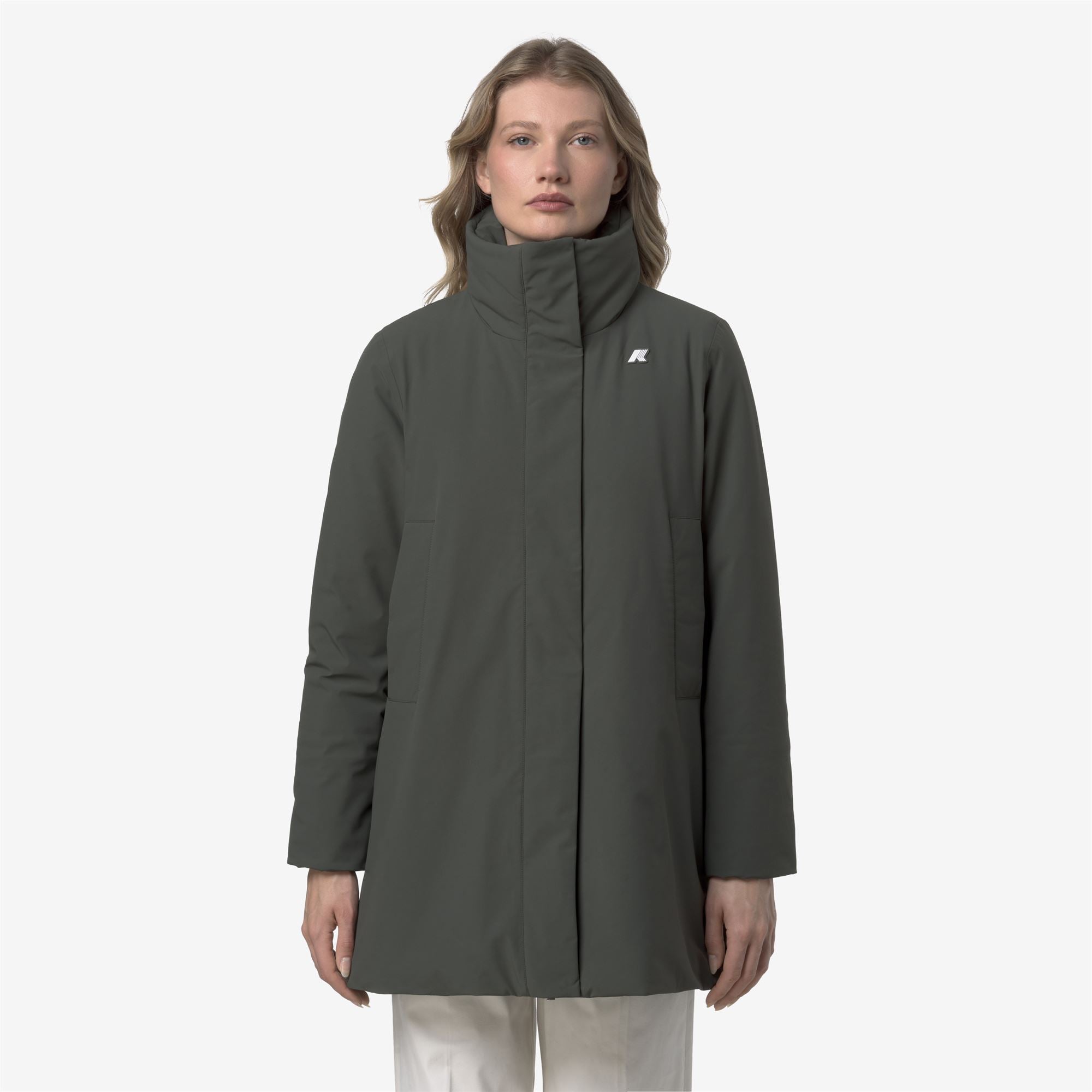 Jackets_WOMAN_MARLA ST WARM_Mid_GREEN BLACKISH - Commercial 3