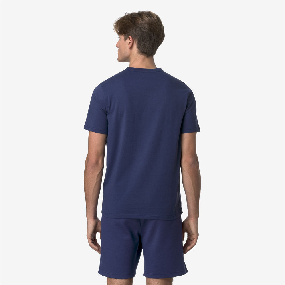 Cobalt blue Men's Slim Fit T-Shirt for Everyday Wear 02