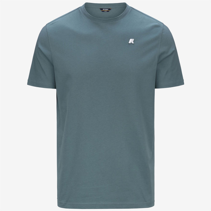 T-Shirt in Cotone Slim Fit Uomo Blu Iron per Uso Quotidiano 1