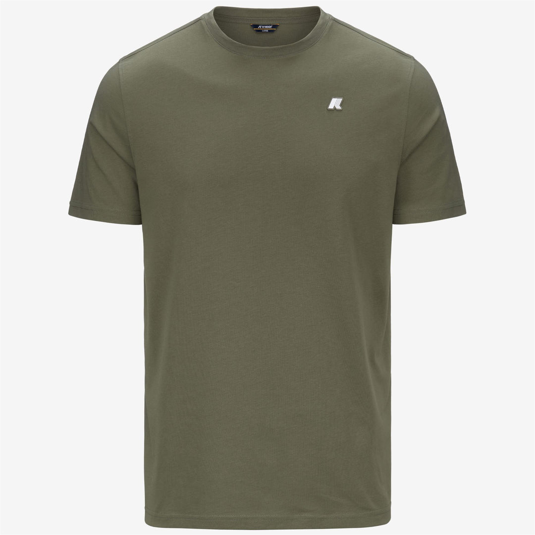 Lichen Green Men's Slim Fit Cotton T-Shirt for Everyday Wear main