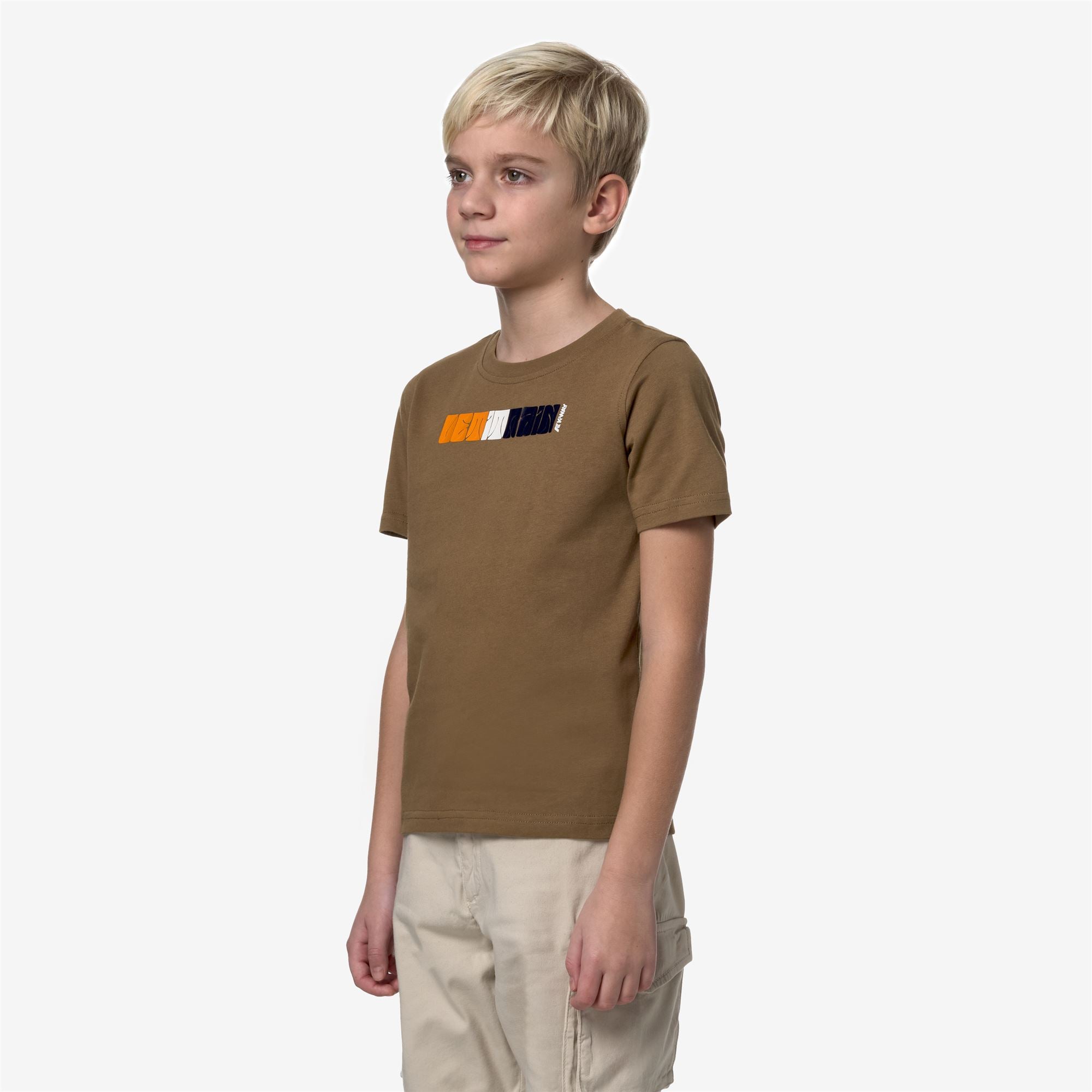 T-Shirts & Top_Boy_P. ODOM 70S RAIN_T-Shirt_Brown Corda - Commercial 5