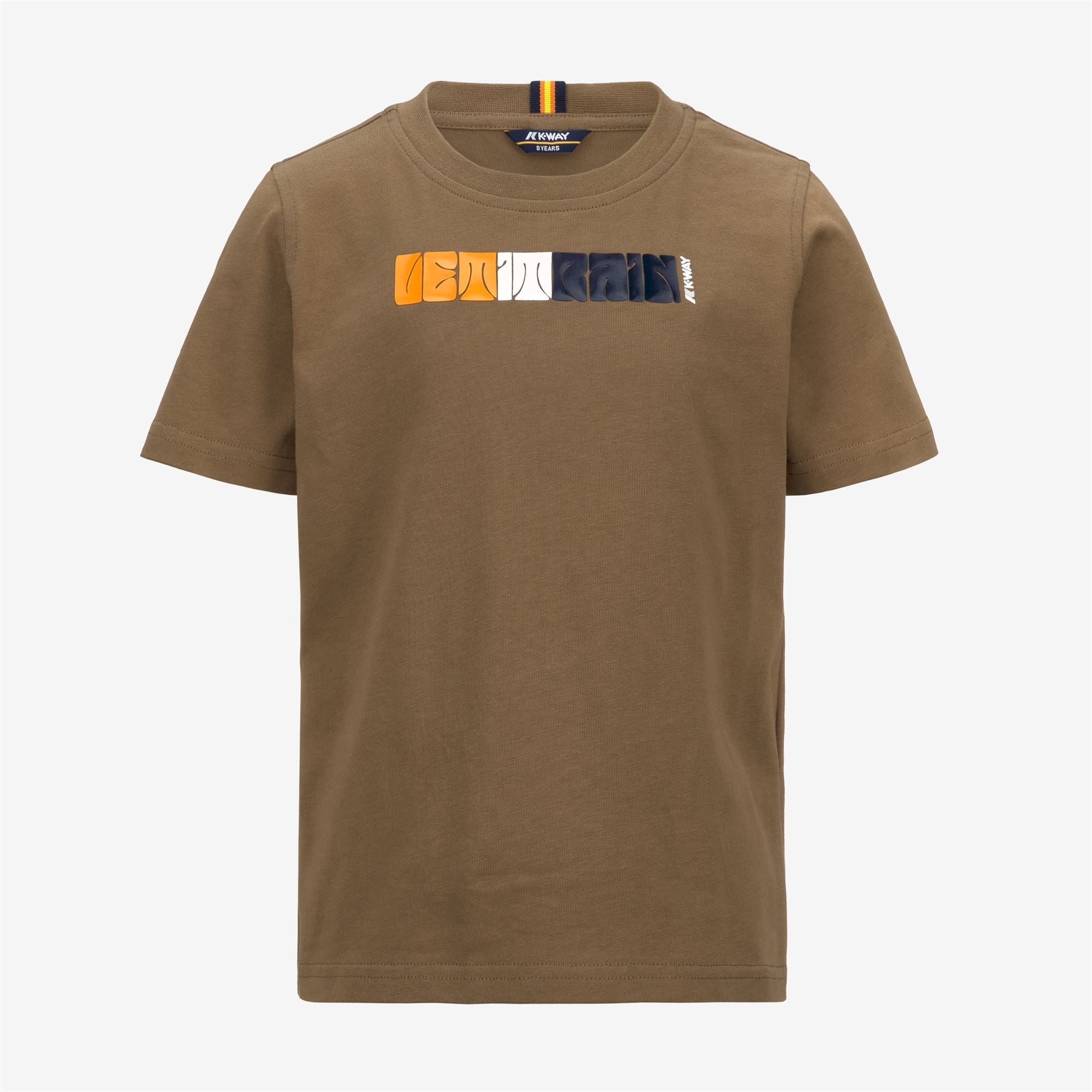 T-Shirts & Top_Boy_P. ODOM 70S RAIN_T-Shirt_Brown Corda - Commercial 1