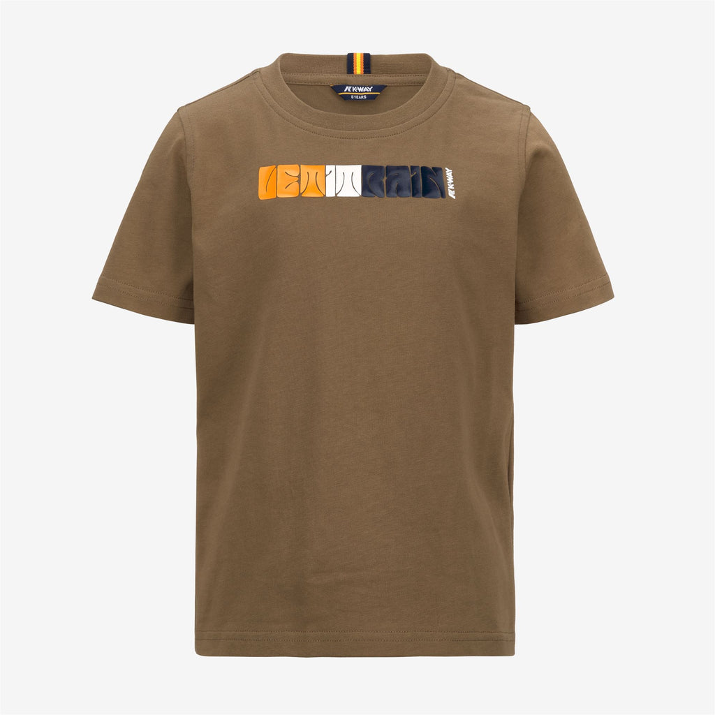 T-Shirts & Top_Boy_P. ODOM 70S RAIN_T-Shirt_Brown Corda - Commercial 1
