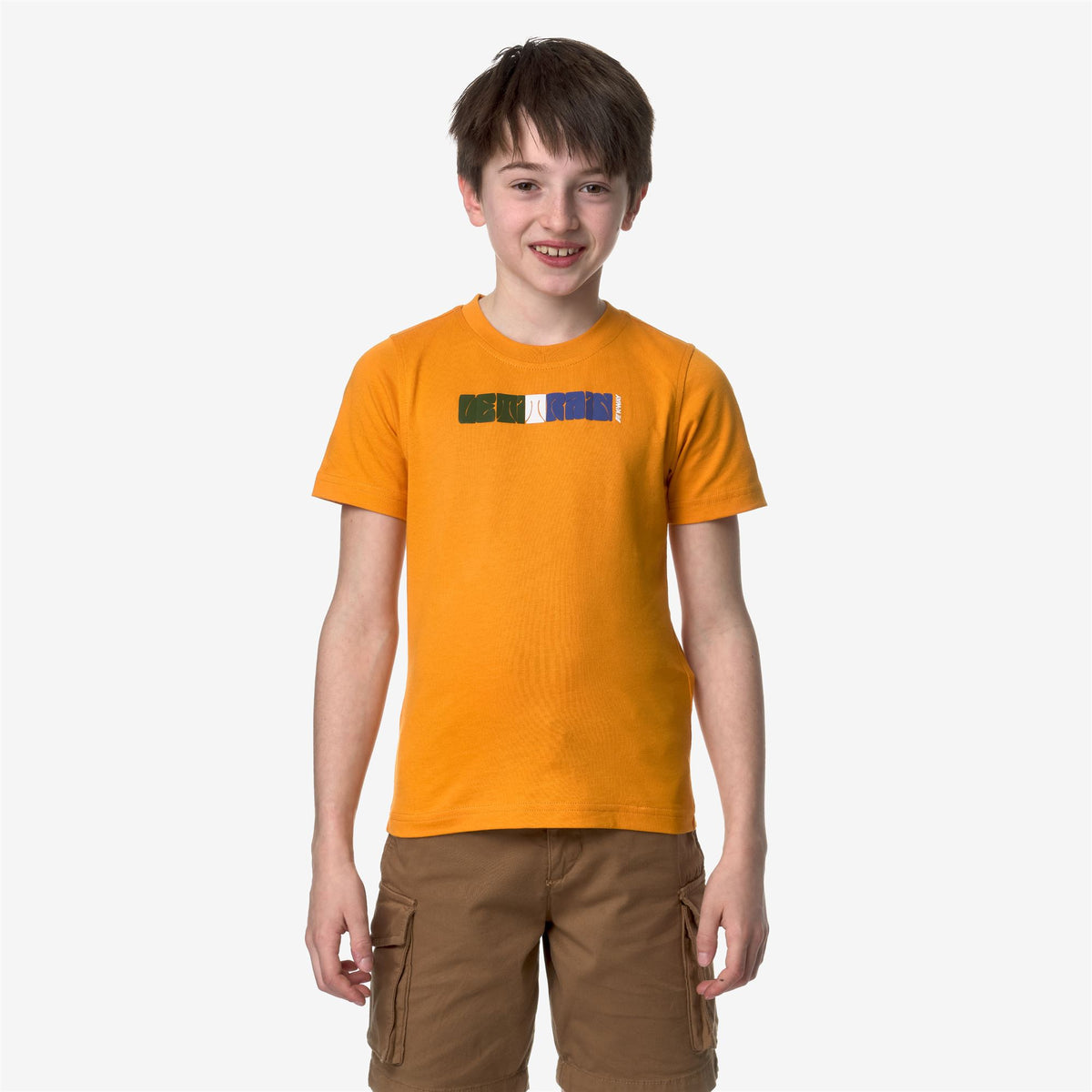 T-Shirts & Top_Boy_P. ODOM 70S RAIN_T-Shirt_Orange Md - Commercial 4