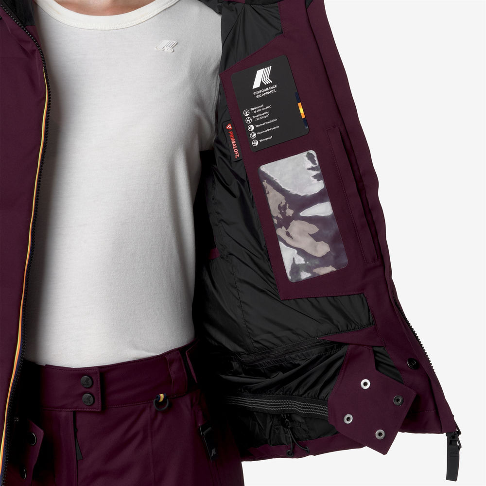 Giacca da Sci Donna Viola con Impermeabilità e Isolamento 02