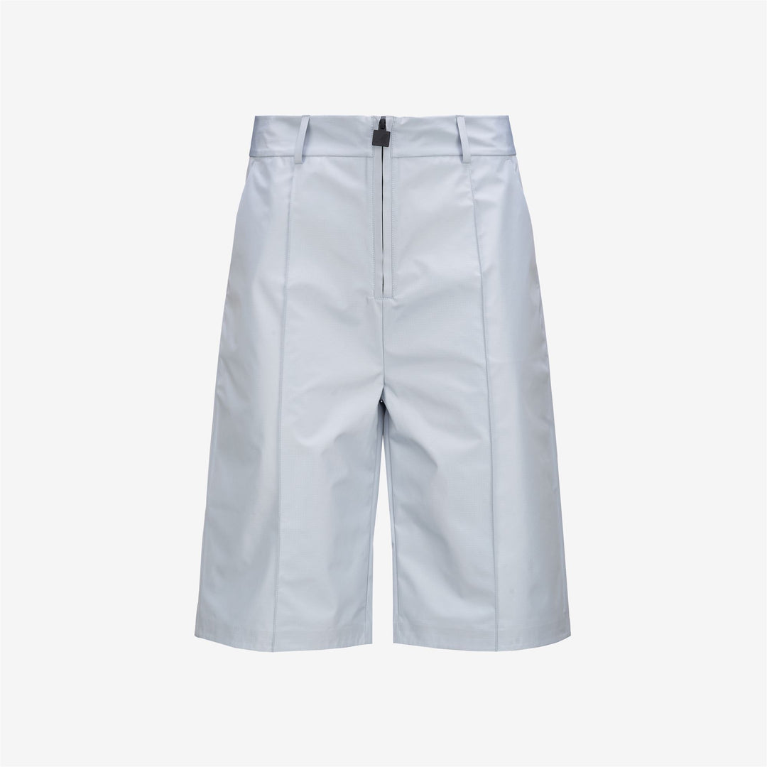 Pantaloncini sportivi da uomo grigi con tessuto riciclato 01