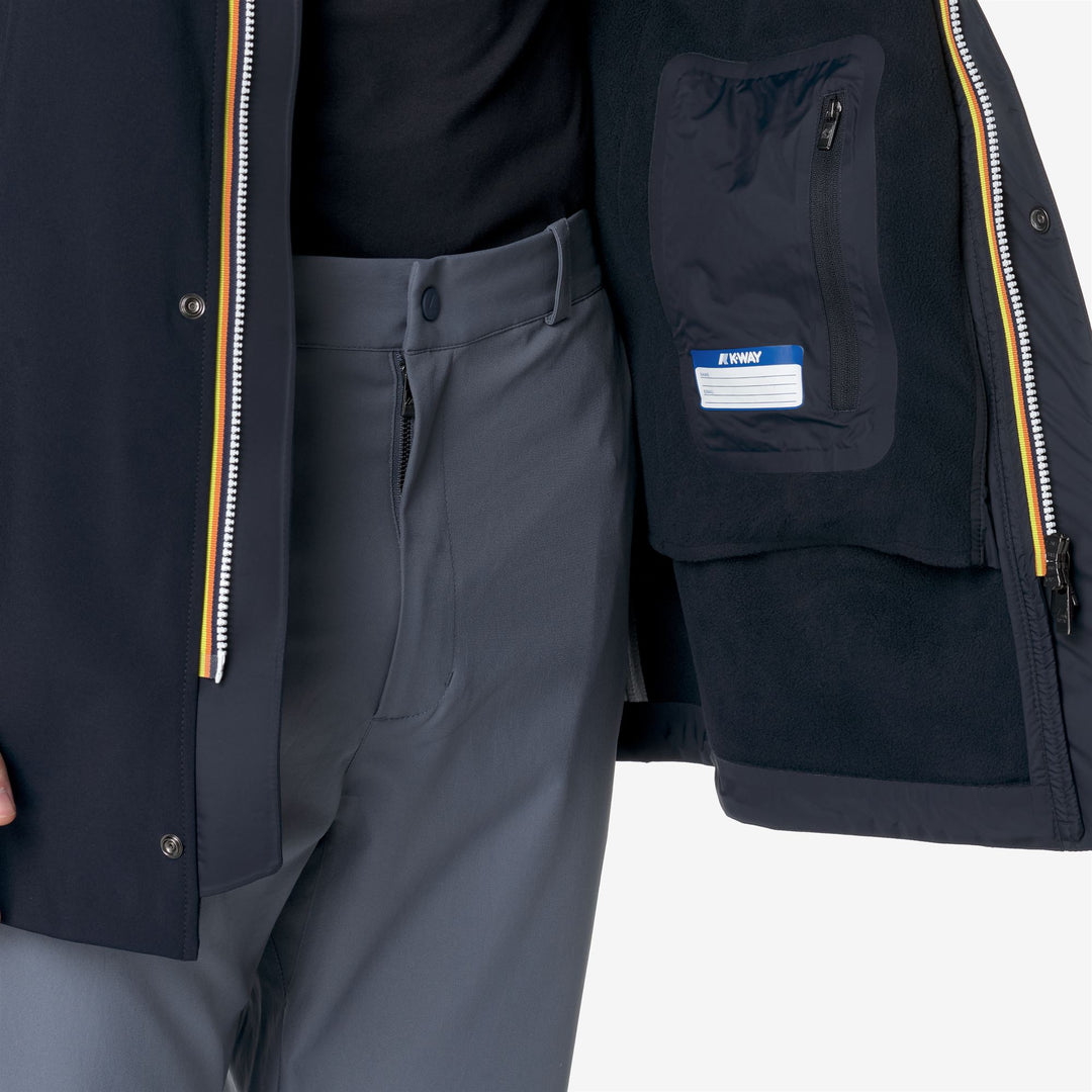 Chaqueta azul resistente a la intemperie para hombre main