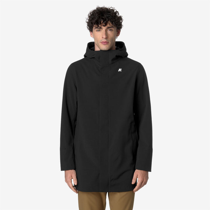 Black Grey Men's Mid Waterproof Jacket with Warmth and Versatility 3