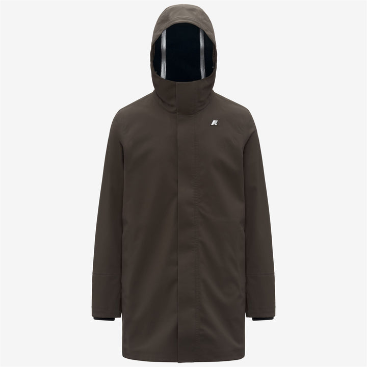 Black Men's Mid-Length Waterproof Jacket 5