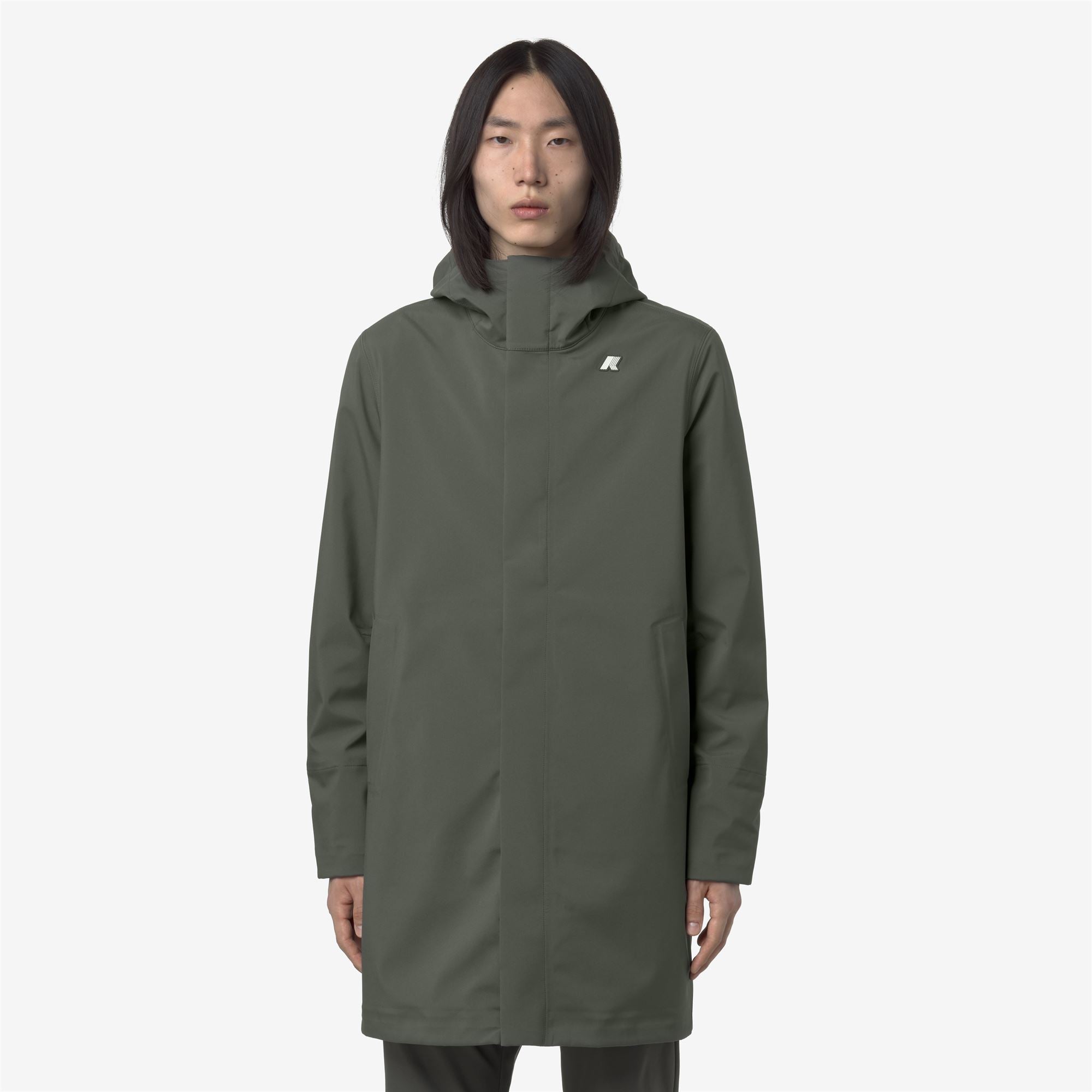 Jackets_MAN_THOMAS BONDED_Long_GREEN BLACKISH  - Blue Depth - Commercial 4