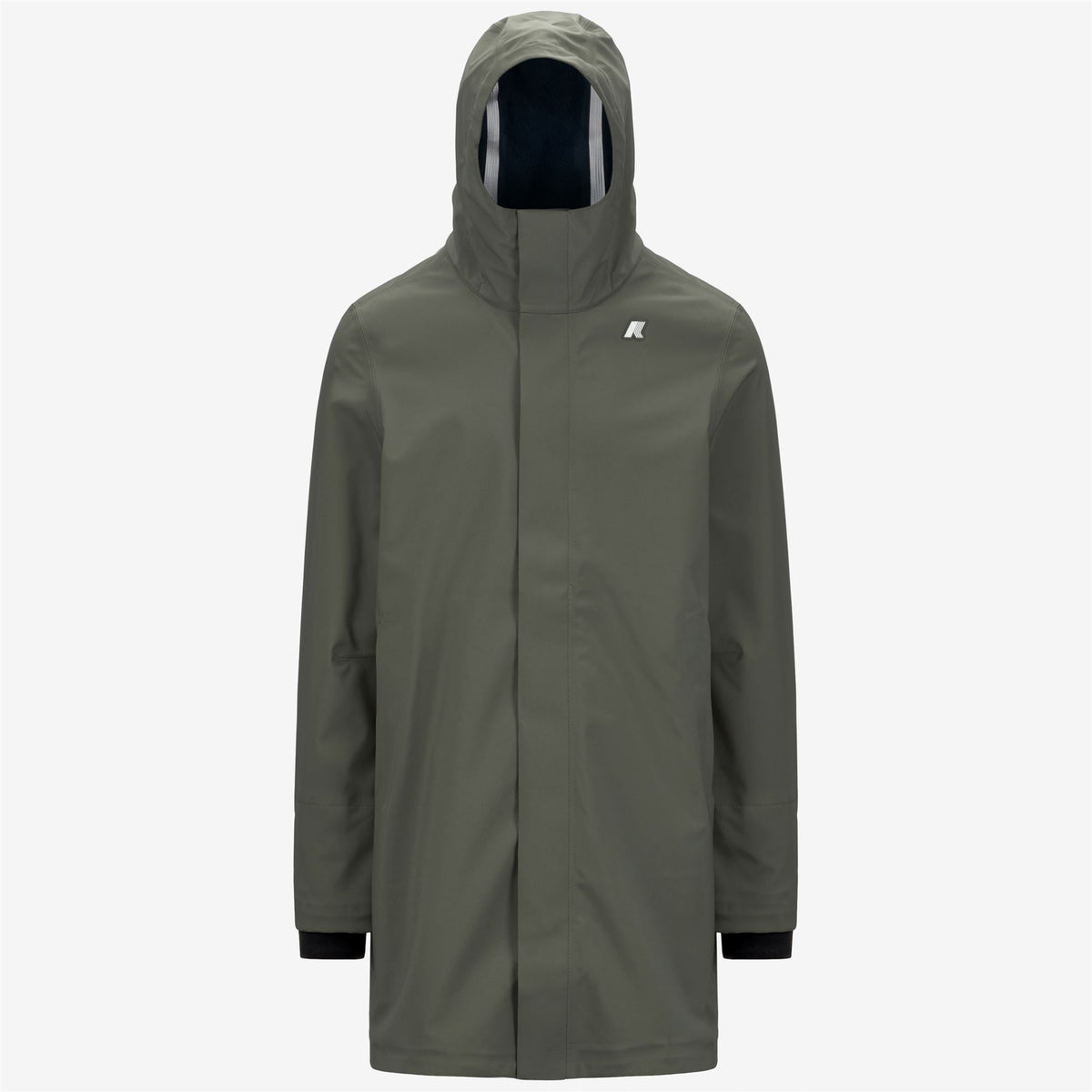 Jackets_MAN_THOMAS BONDED_Long_GREEN BLACKISH  - Blue Depth - Commercial 1