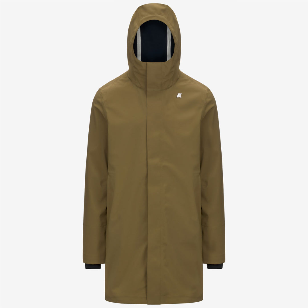 THOMAS BONDED Jackets Long Man BROWN CORDA-BLUE DEPTH Adult S Brown Corda Blue Depth