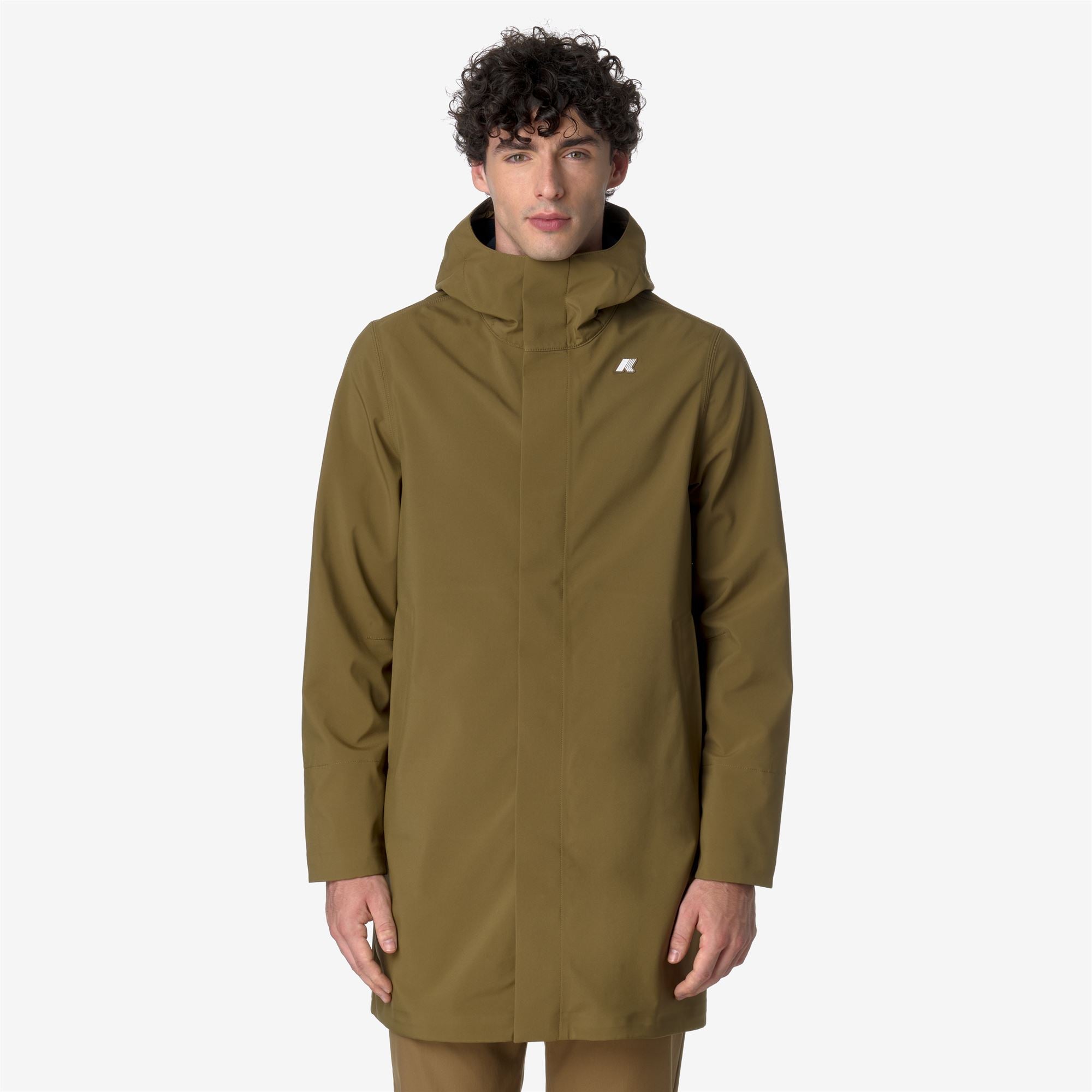 Jackets Man THOMAS BONDED Long BROWN CORDA - BLUE DEPTH