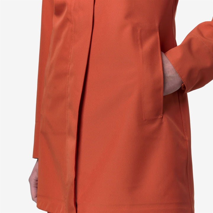 MATHY BONDED JERSEY Chaquetas Mitad Mujer Orange Brownish 4