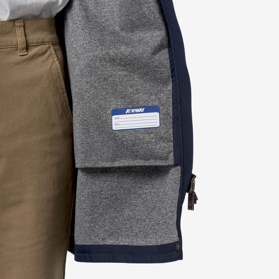Giacca Media Donna Impermeabile Blu per Uso Urbano main