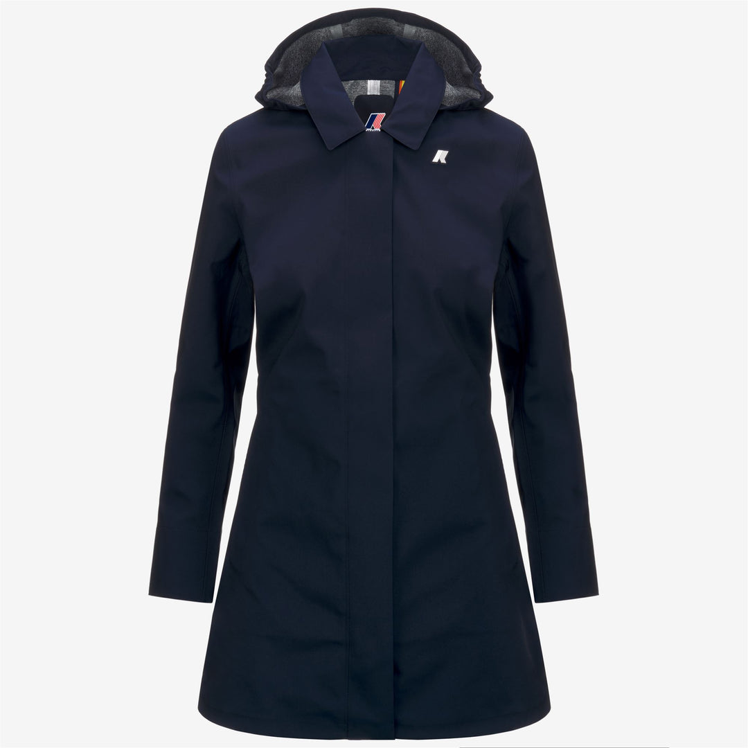 Giacca Media Donna Impermeabile Blu per Uso Urbano main