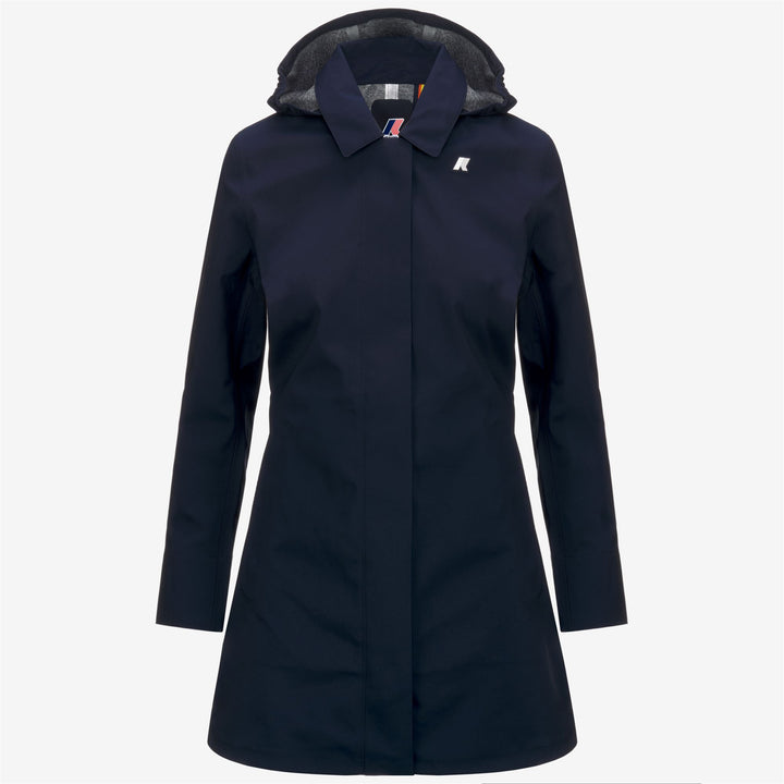 Giacca Media Donna Impermeabile Blu per Uso Urbano 5
