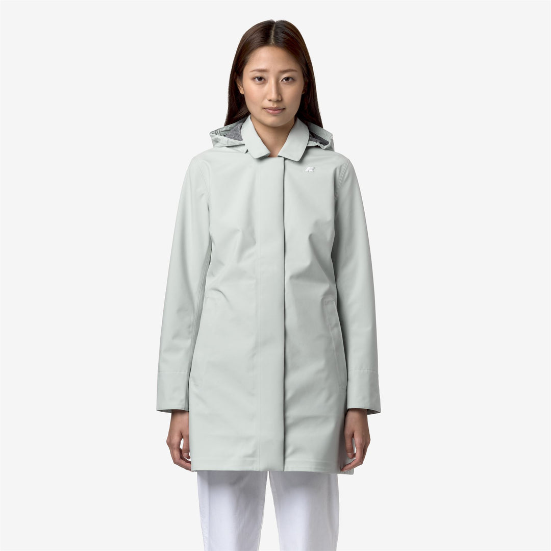 Grey Women's Mid Jacket for City with Water Resistance and Insulation 01