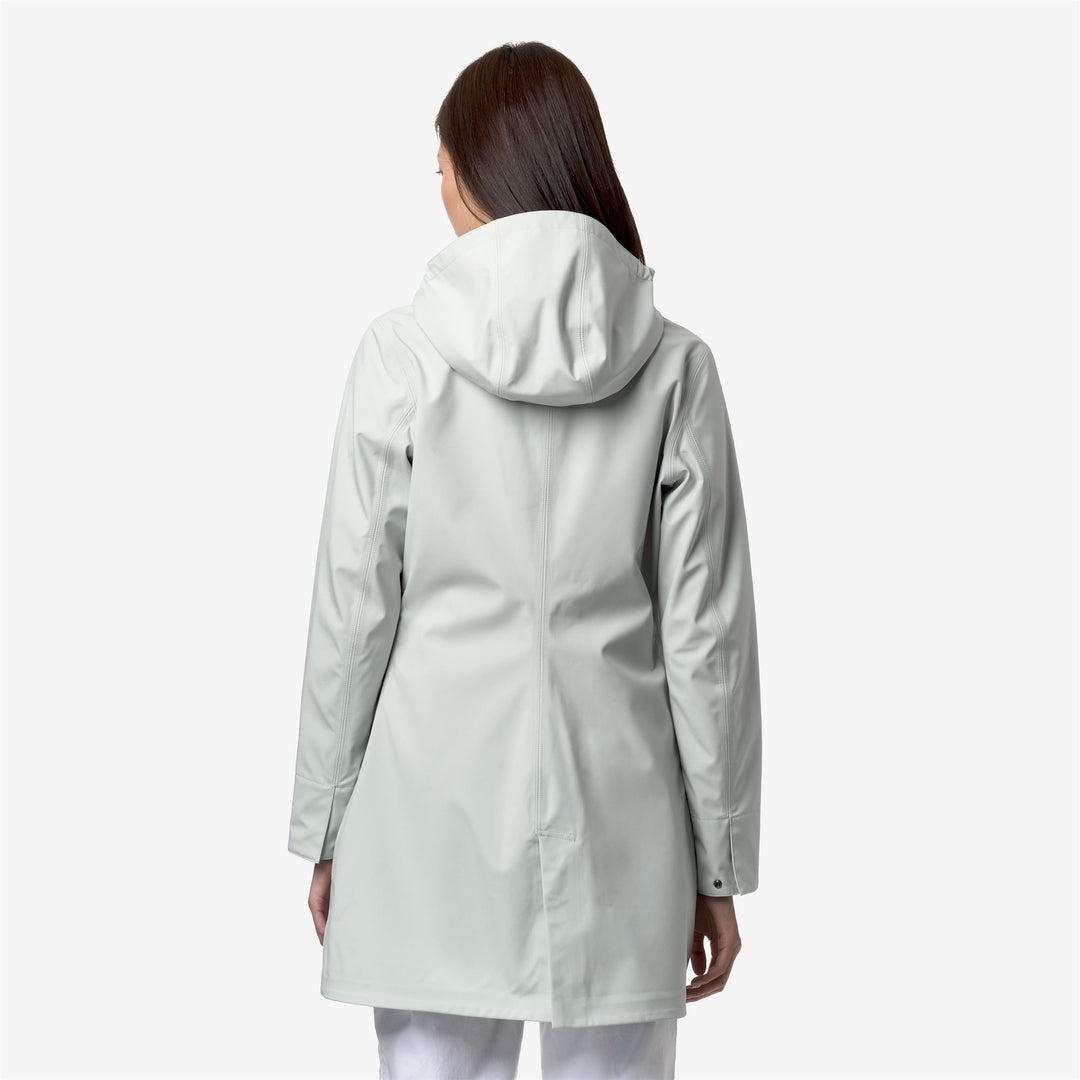 Chaqueta media gris para mujer de ciudad con resistencia al agua y aislamiento main