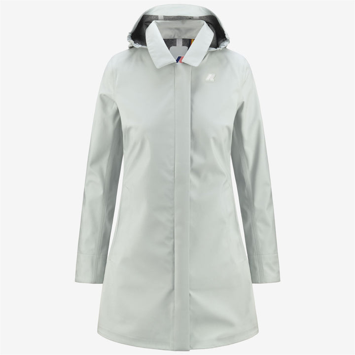 Chaqueta media gris para mujer de ciudad con resistencia al agua y aislamiento 5
