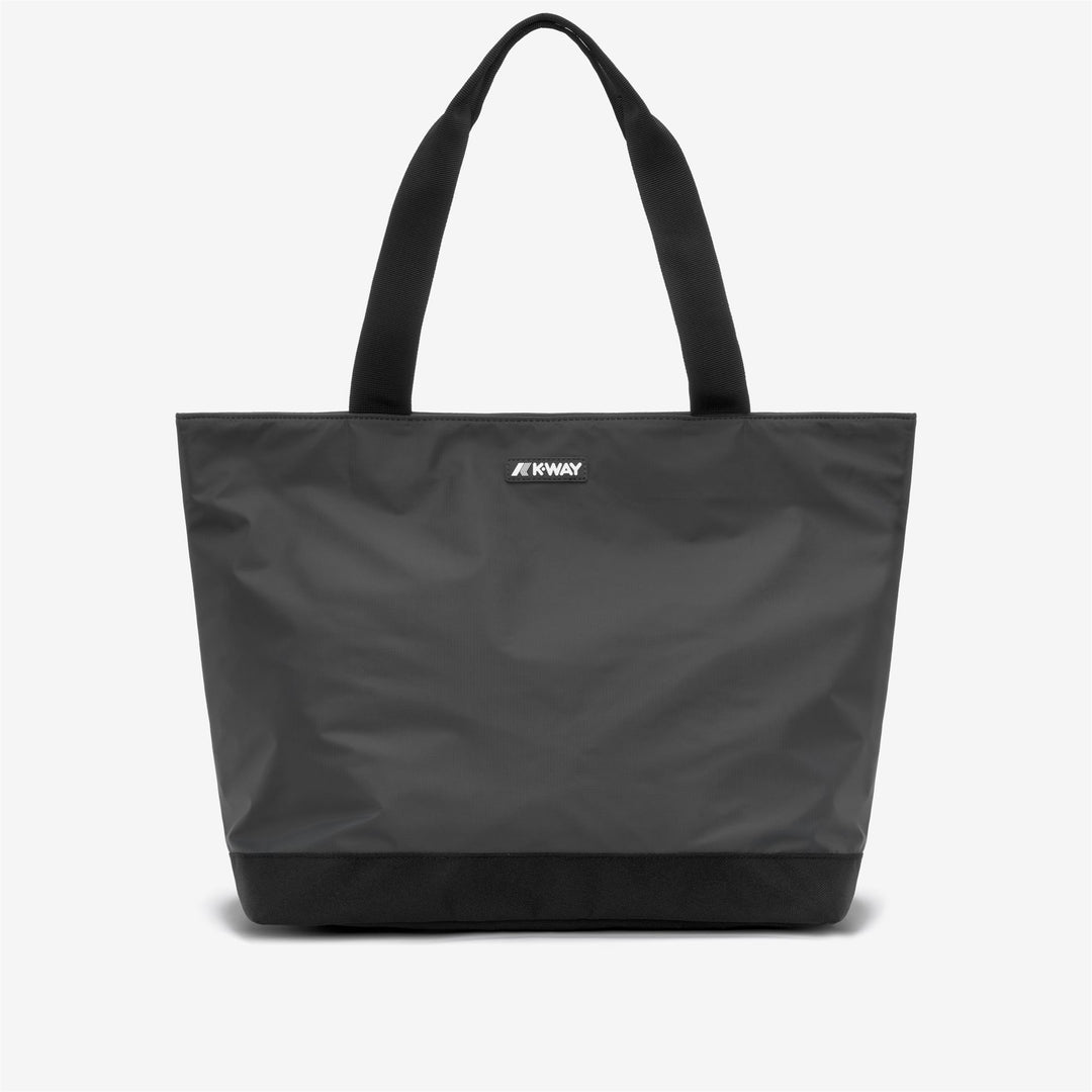 Borsa tote impermeabile versatile unisex grigia con chiusura a zip 01