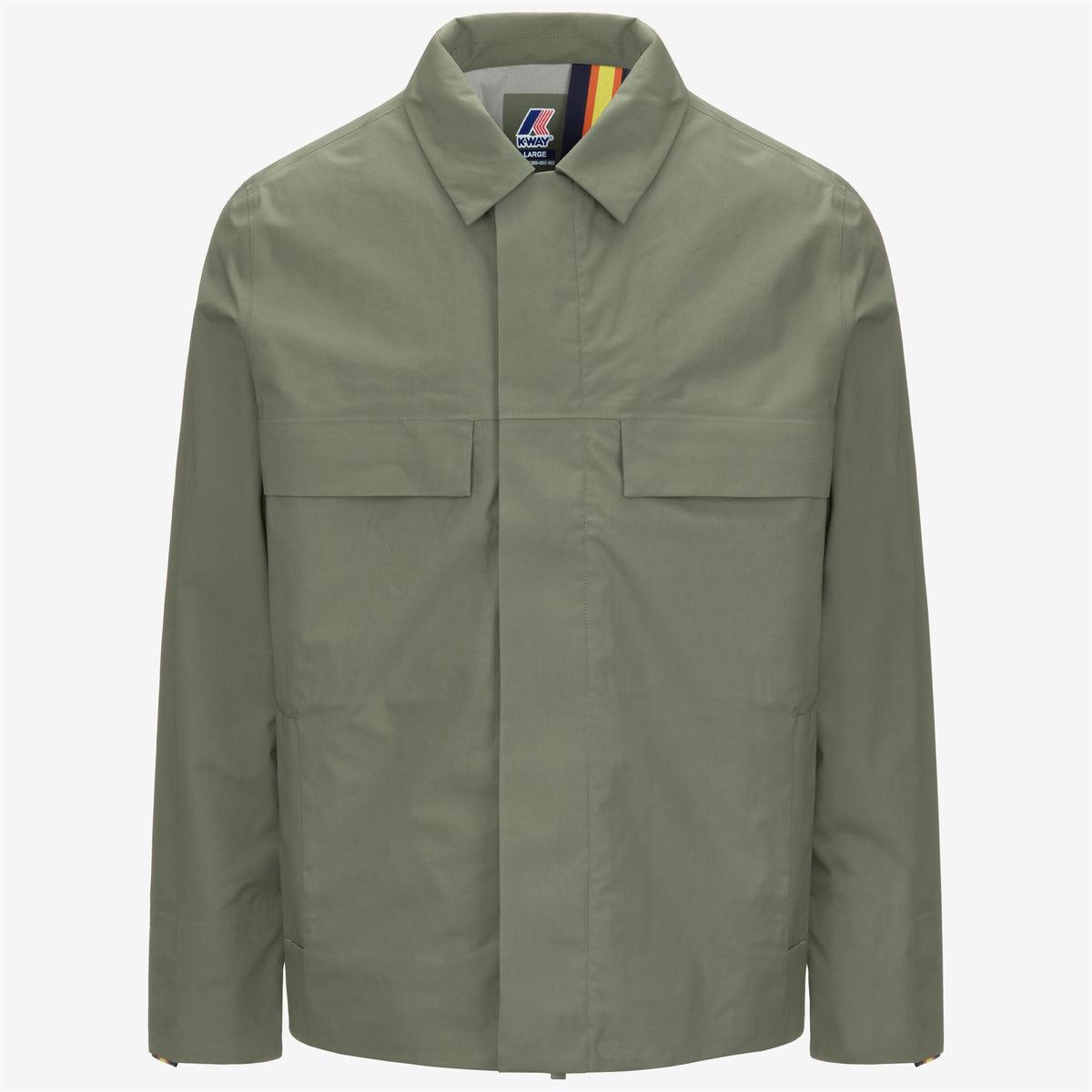 Jackets_MAN_ORION 3L POPLIN_Short_Green Lichen - BEIGE LT - Commercial 1