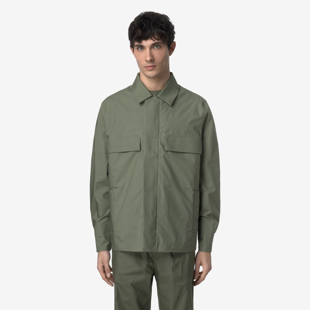 Jackets_MAN_ORION 3L POPLIN_Short_Green Lichen - BEIGE LT - Commercial 4