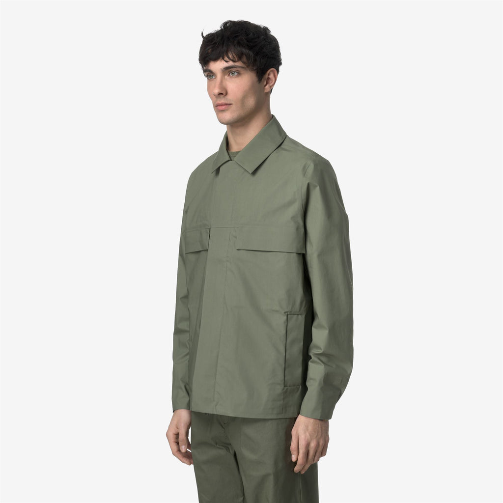 Jackets_MAN_ORION 3L POPLIN_Short_Green Lichen - BEIGE LT - Commercial 5