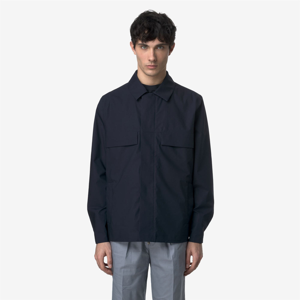 Jackets_MAN_ORION 3L POPLIN_Short_Blue Depth - BEIGE LT - Commercial 4