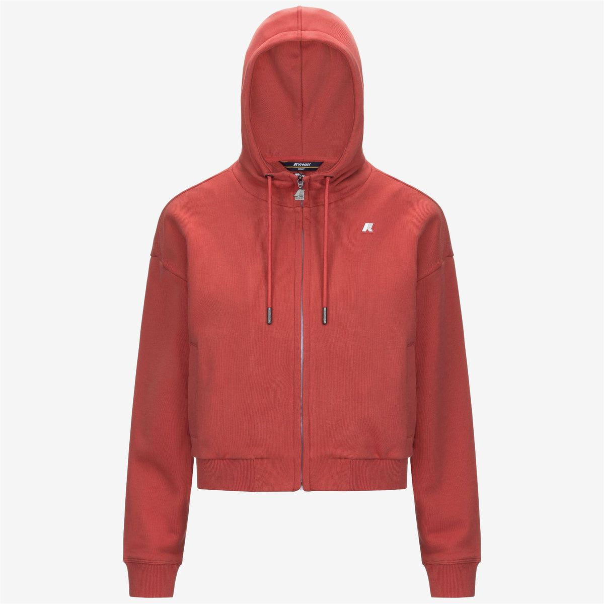 Fleece_WOMAN_ARWEN FRENCH TERRY_Jacket_Red Jasper - Commercial 1