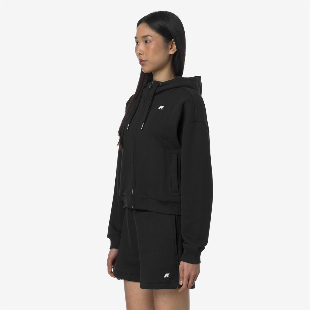 Fleece_WOMAN_ARWEN FRENCH TERRY_Jacket_Black Pure - Commercial 5