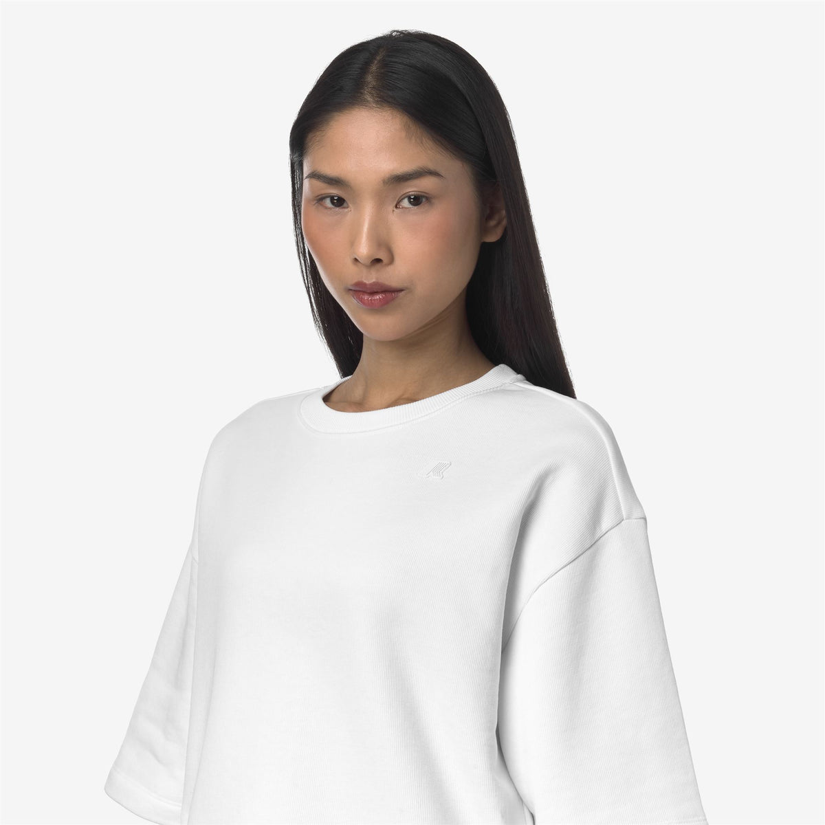 Fleece_WOMAN_GWEN FRENCH TERRY_Pull Over_White - Commercial 7