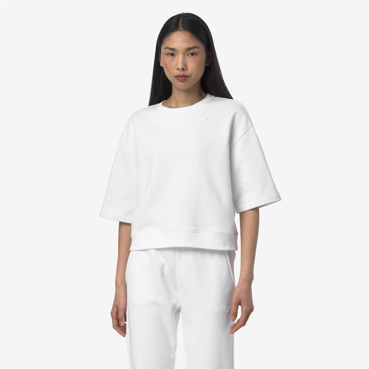 Fleece_WOMAN_GWEN FRENCH TERRY_Pull Over_White - Commercial 4