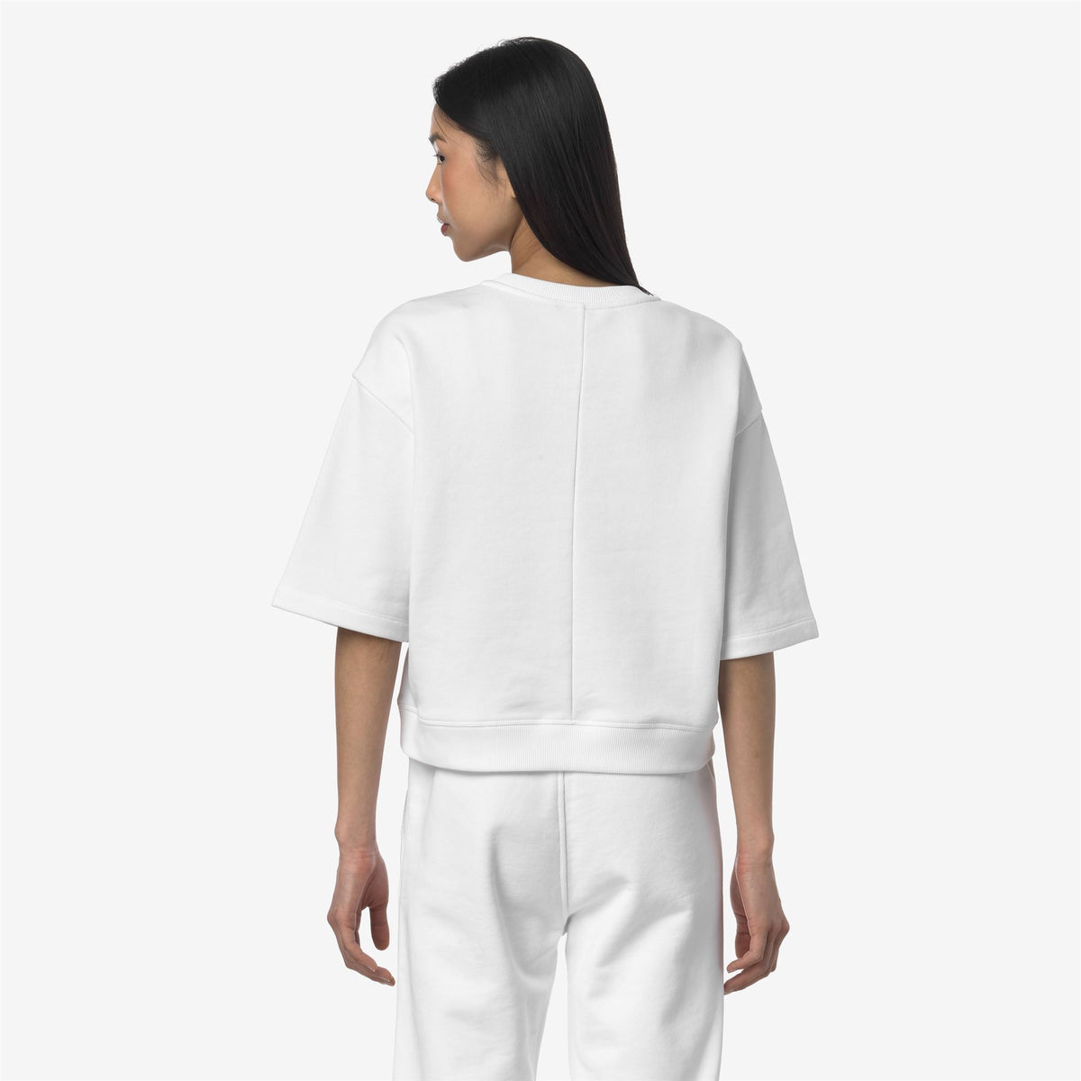 Fleece_WOMAN_GWEN FRENCH TERRY_Pull Over_White - Commercial 6
