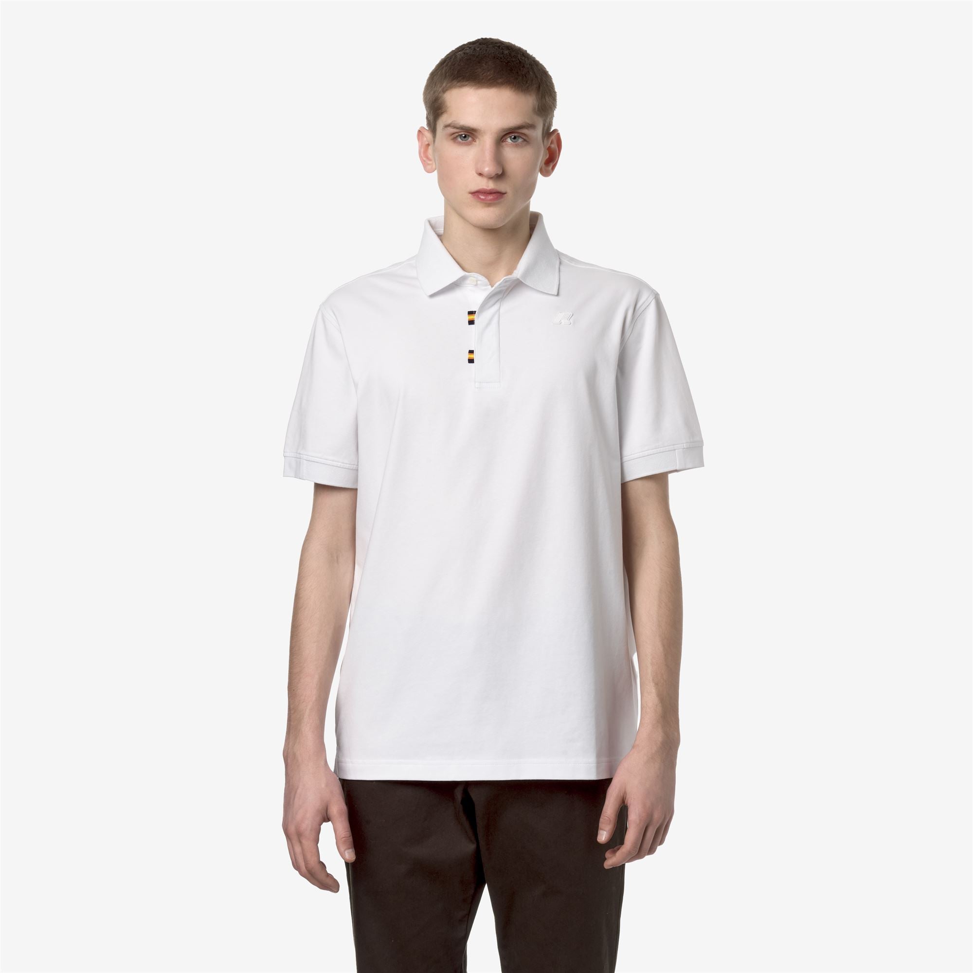 Polo Shirts_Man_ALDERIC STRETCH JERSEY_Polo_White - Commercial 4