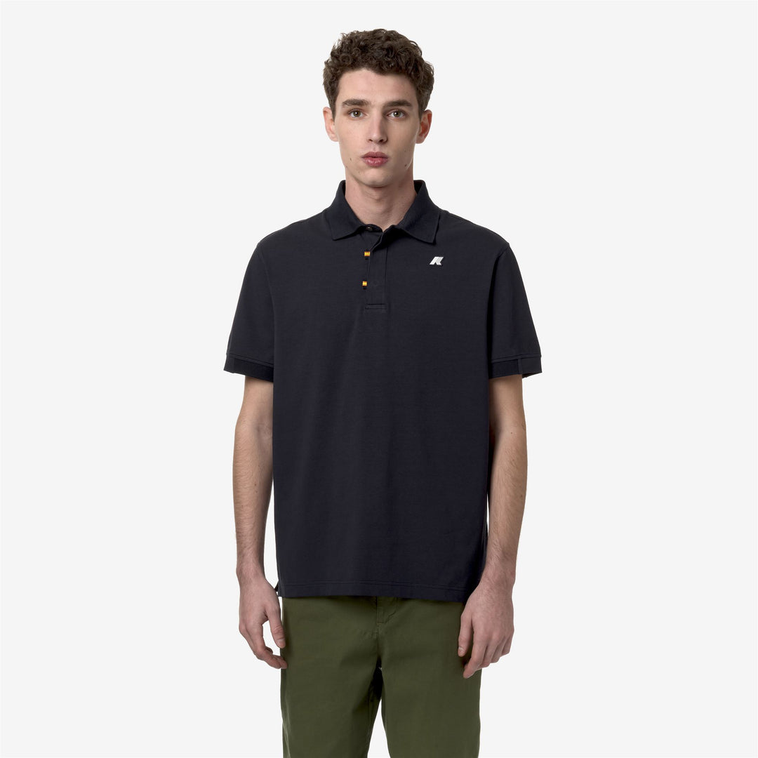 Blue Men's Stretch Cotton Polo Shirt for City Wear 01