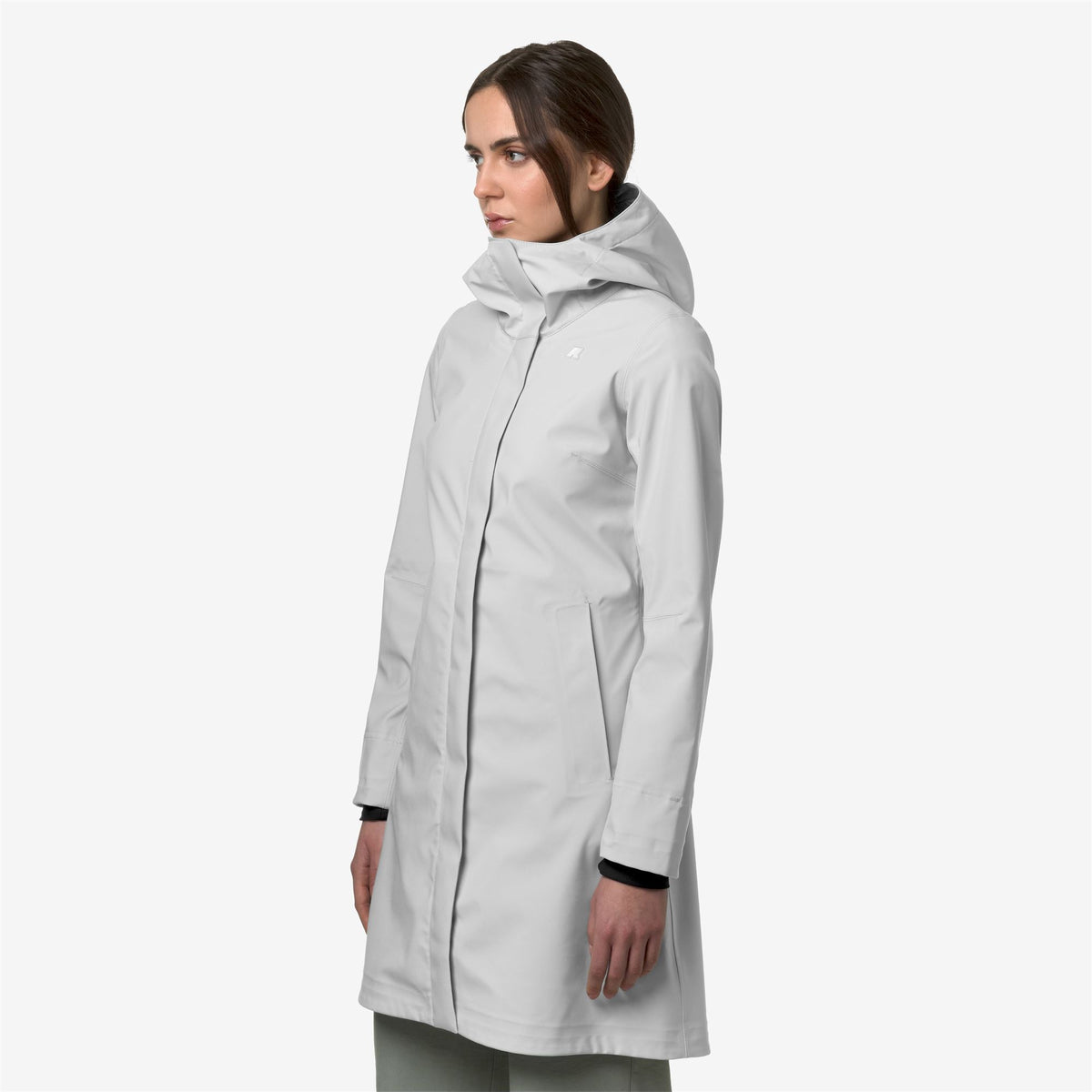 Jackets_WOMAN_STEPHY BONDED JERSEY_3/4 Length_White - Commercial 5