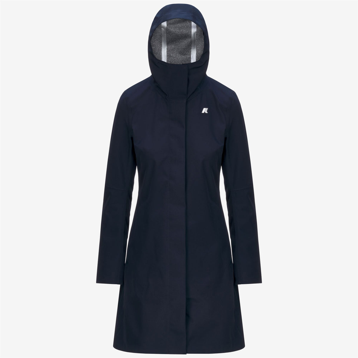Jackets_WOMAN_STEPHY BONDED JERSEY_3/4 Length_Blue Depth - Commercial 1