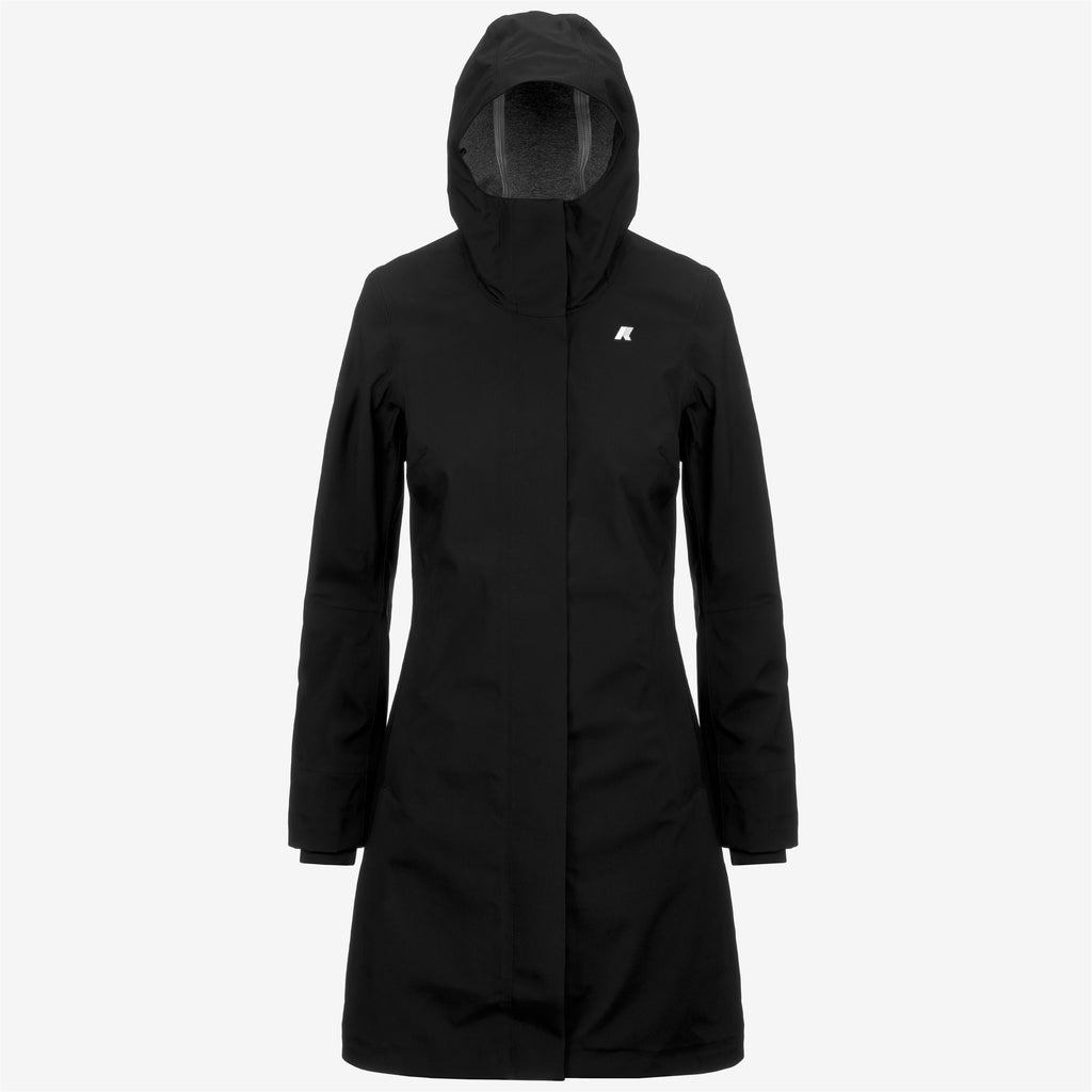 Jackets_WOMAN_STEPHY BONDED JERSEY_3/4 Length_Black Pure - Commercial 1