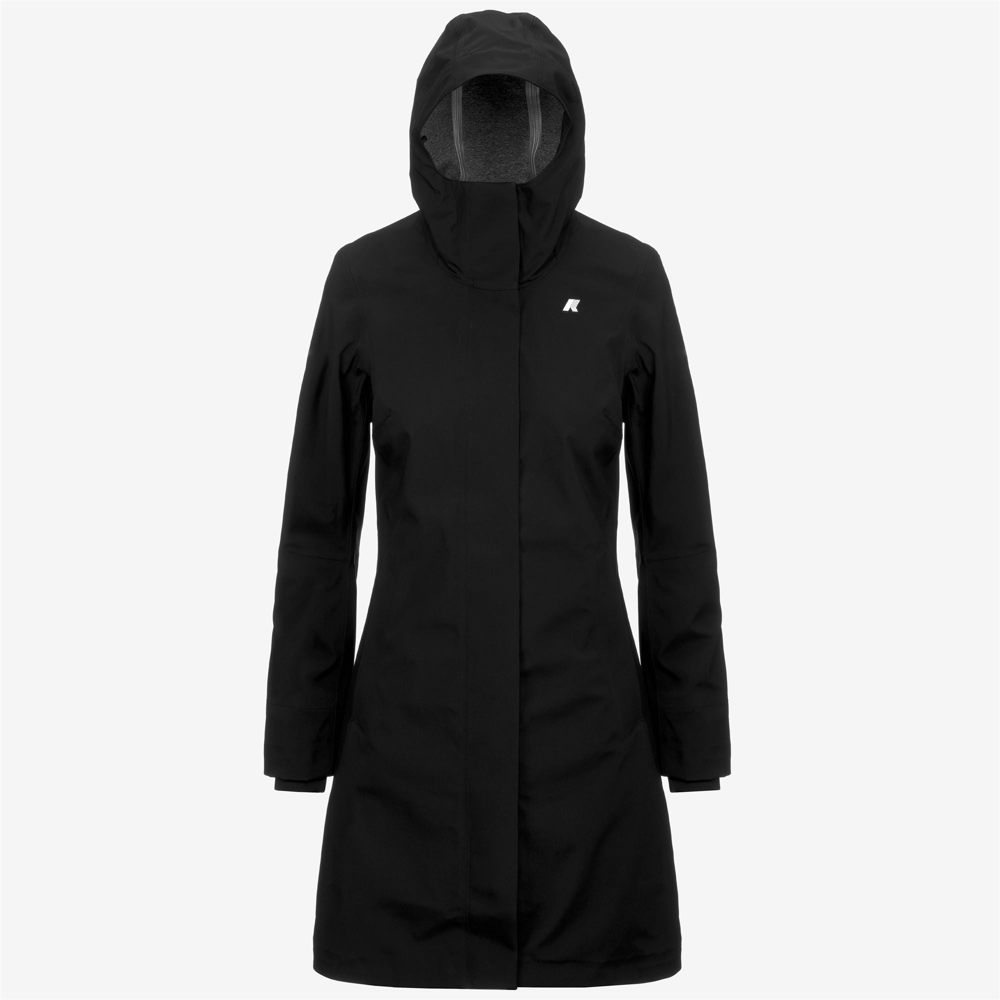 Jackets_WOMAN_STEPHY BONDED JERSEY_3/4 Length_Black Pure - Commercial 1