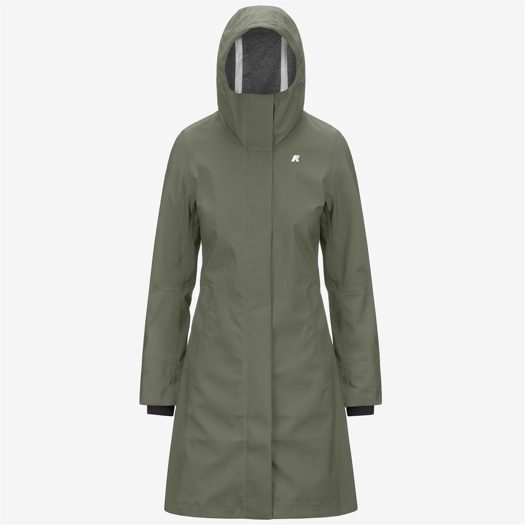 Jackets_WOMAN_STEPHY BONDED JERSEY_3/4 Length_Green Lichen - Commercial 1