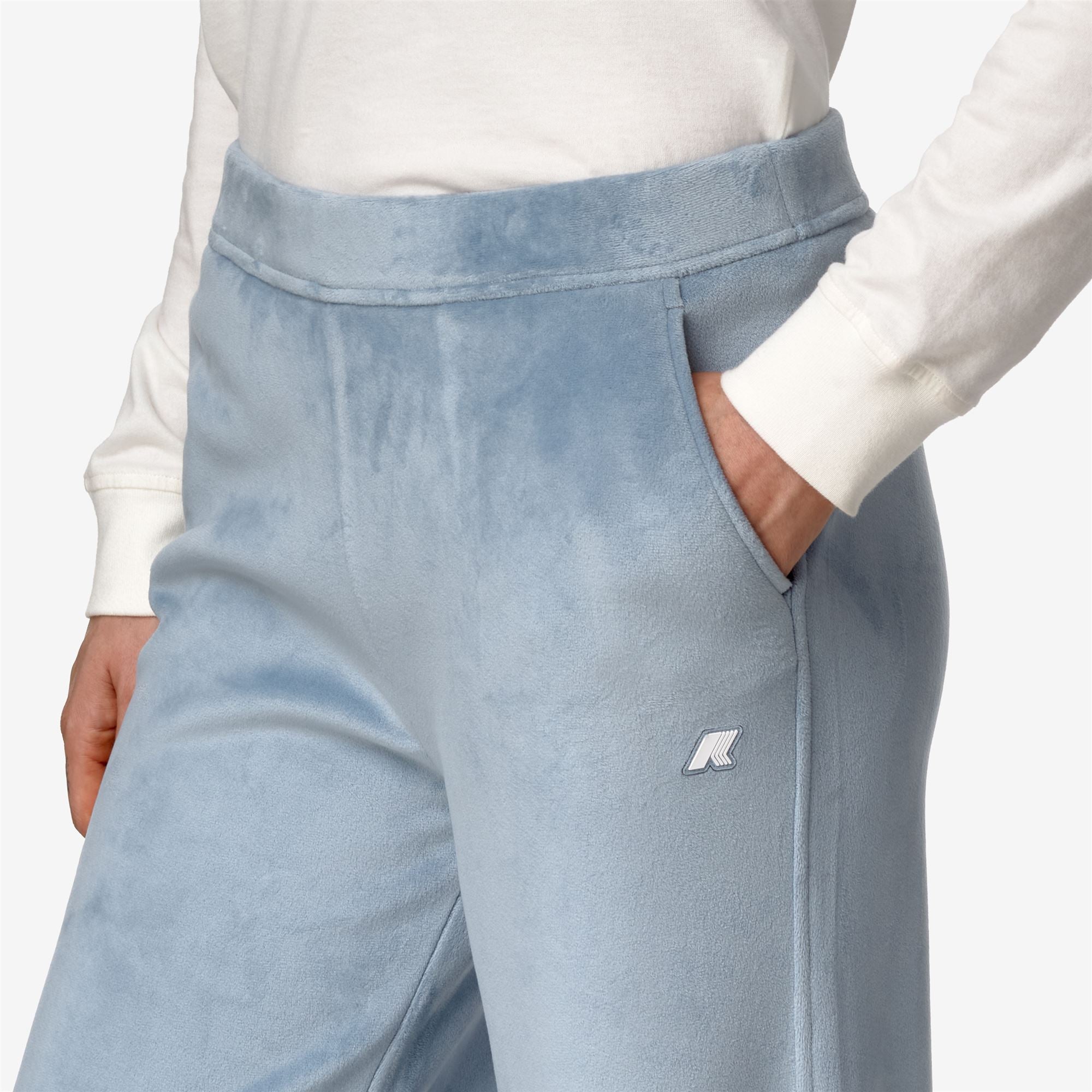 Pants_WOMAN_JENNY VELOUR POLAR_Sport Trousers_Blue A-Blue A - Commercial 7