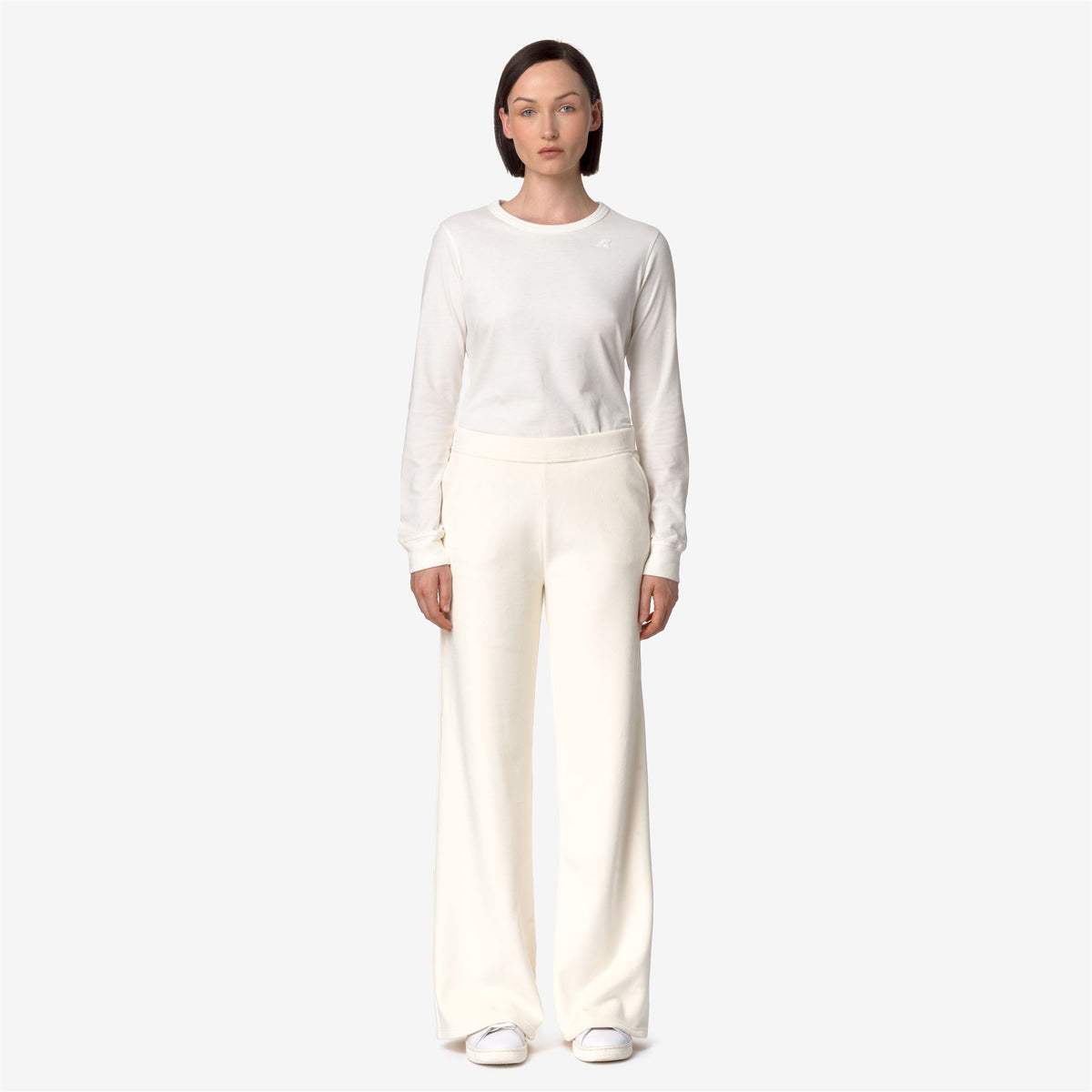 Pants_WOMAN_JENNY VELOUR POLAR_Sport Trousers_White G-White G - Commercial 4