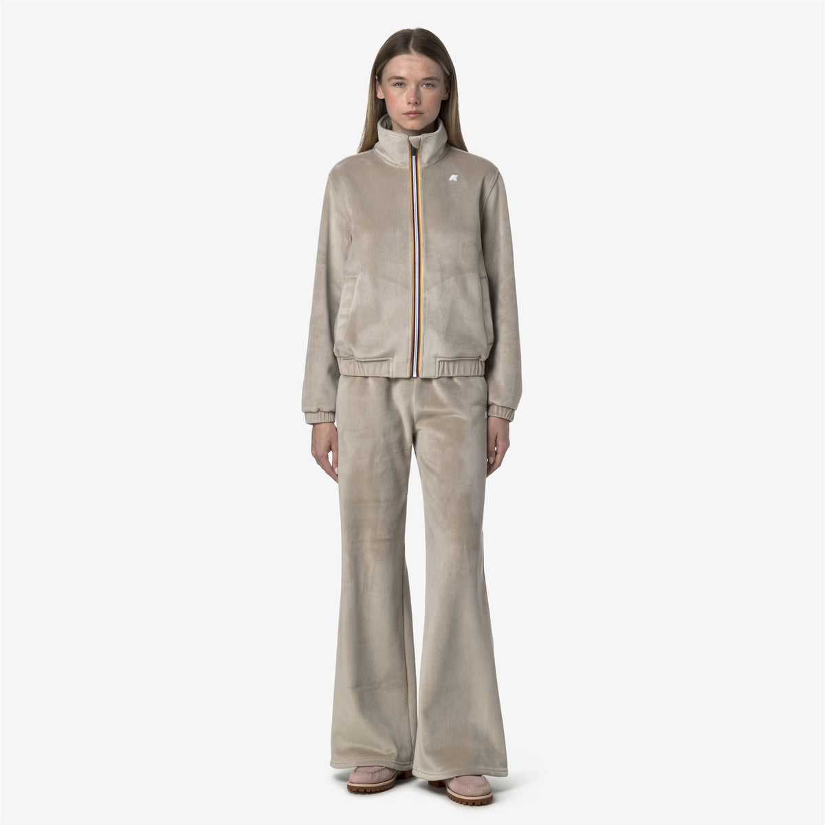 Pants_WOMAN_JENNY VELOUR POLAR_Sport Trousers_Beige Cashmere-Beige Cashmere - Commercial 4